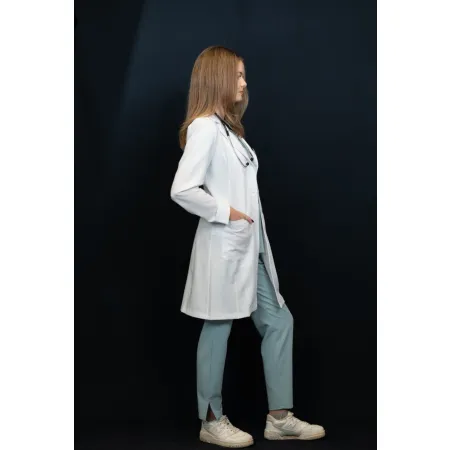 Fartuch medyczny MEDI TEDDY - BENISSA PURE WHITE - BIAŁY